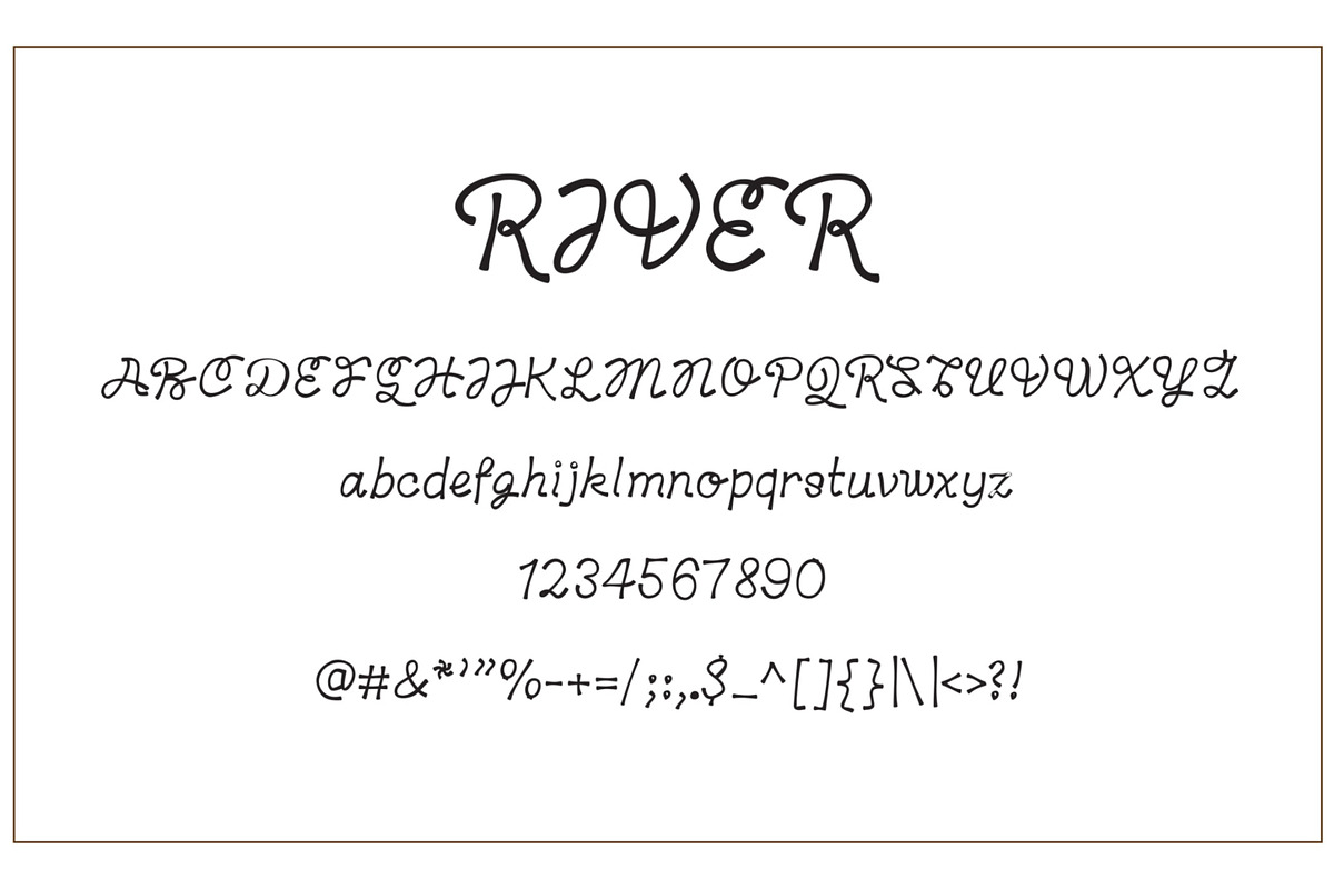 River Font, a Handwritten Font by Sense Library (Photo 8 of 9)