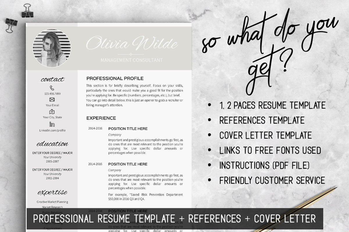 Resume Template for Word, a Resume Template by LevelUpResume (Photo 3 of 5)