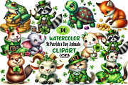 St.Patrick's Day Animals Clipart Bun, an Illustration by DreamCafeArt (Thumbnail 1 of 3)