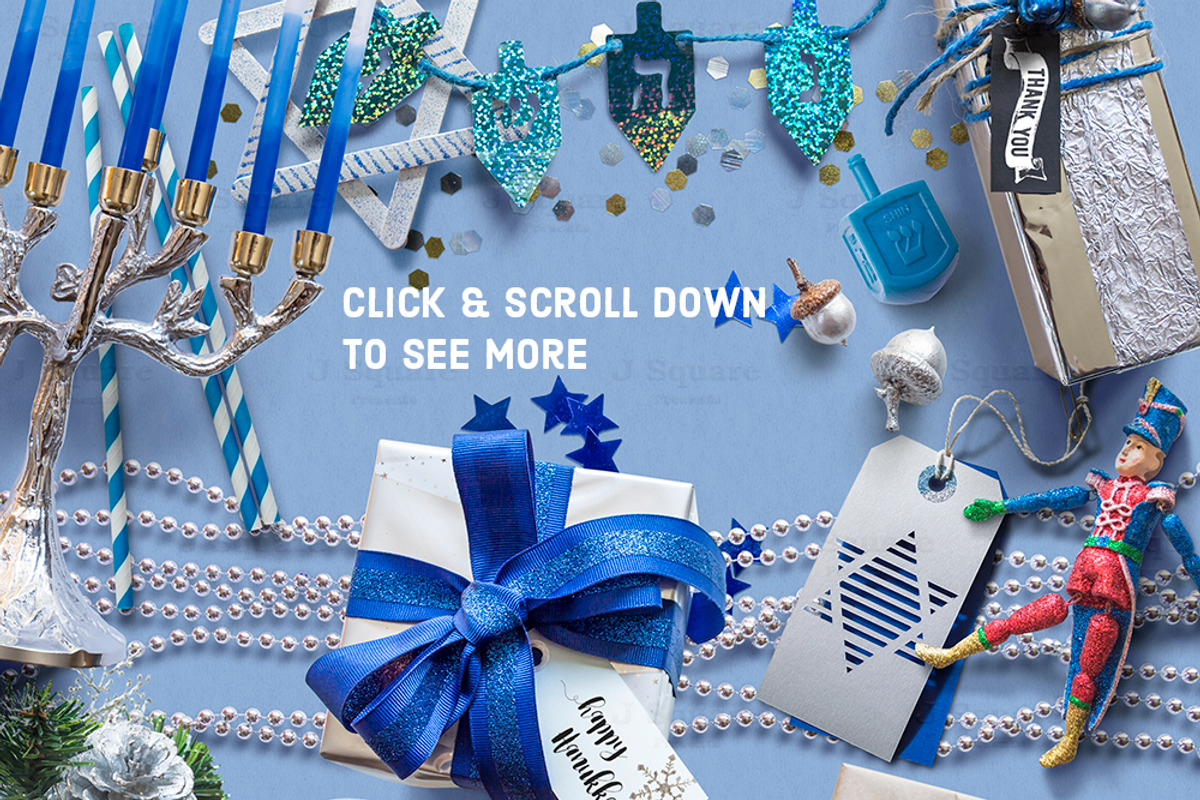 Blue Theme Holiday Props, a Cups & Container Mockup by JSquarePresents (Photo 5 of 8)