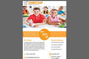 Summer Camp School Admission Flyer, a Flyer Template by PenciGraphics (Thumbnail 1 of 2)