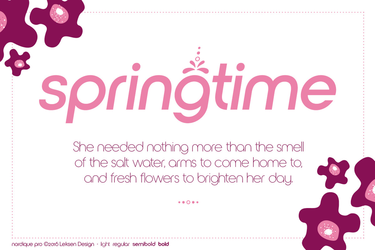 Nordique Pro Semibold Italic, a Sans Serif Font by Leksen Design (Photo 3 of 4)