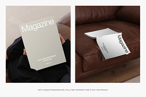 Magazine In Hands Mockups