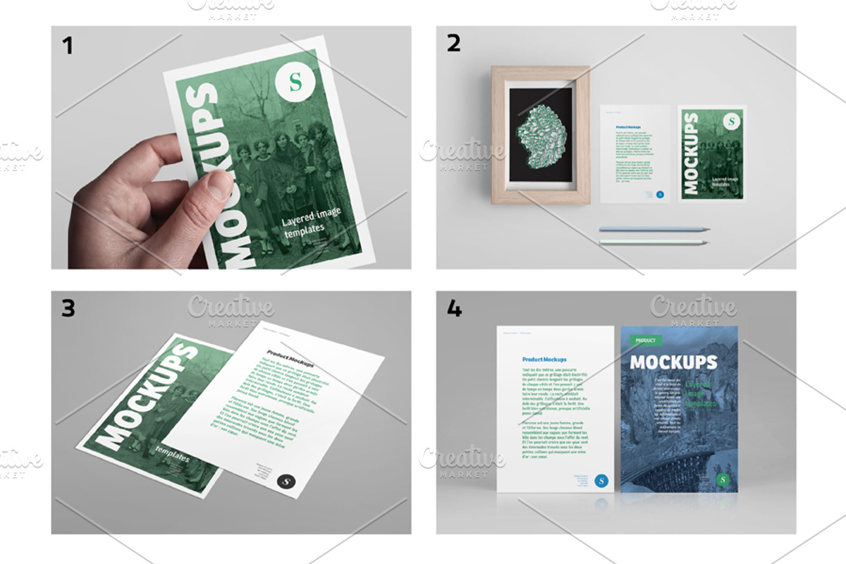 Flyer mockups set [A6], a Print Template by Formelier (Photo 3 of 5)