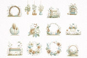Cottagecore Frames Posters Clipart, an Illustration by DreamArtGraphic (Thumbnail 8 of 8)
