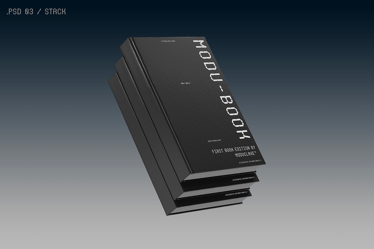 3 Mockup Black Hardcover book, a Books & Magazine Mockup by Moduclave Studio (Photo 7 of 9)