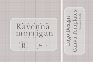 Author Logo Canva Templates, a Branding & Logo Template by Little Creative Scribbles