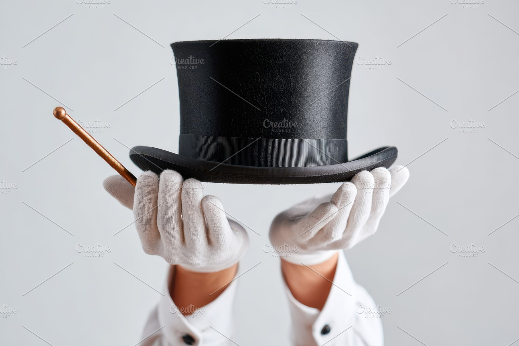 Magician's top hat and wand, an Arts & Entertainment Photo by AlyaAnd