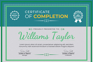 Creative Achievement Certificate