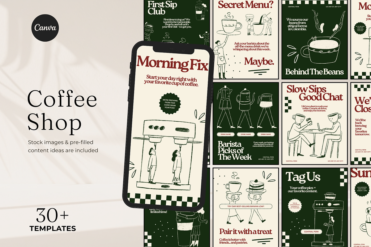 30 Coffee Instagram Posts & Stories