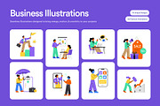 120 Business Illustrations Bundle, a Finance Illustration by Creative Stall (Thumbnail 1 of 13)