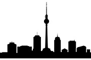 Berlin Skyline Silhouette Bundle, a Graphic by Creativeshirt (Thumbnail 2 of 13)