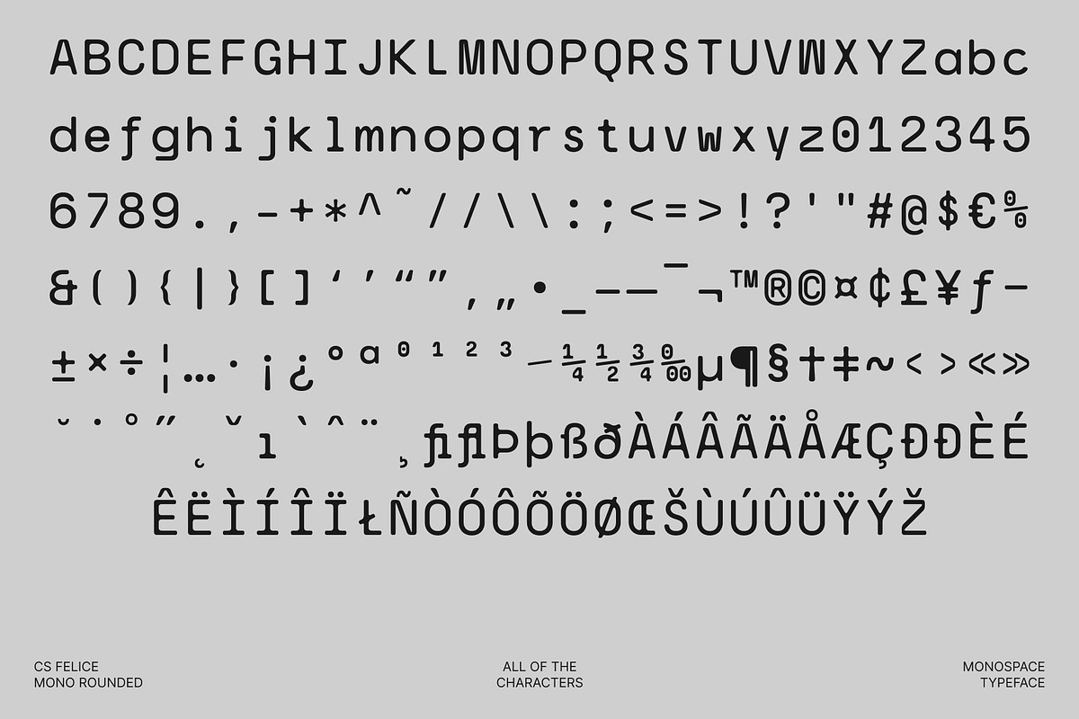 CS Felice Mono Rounded, a Sans Serif Font by Craft Supply Co. (Photo 8 of 8)