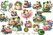 Funny clipart, Frog clipart Woodland, an Animal Illustration by ElenazlataArt (Thumbnail 1 of 3)