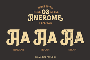 Anerome - Vintage Display Font