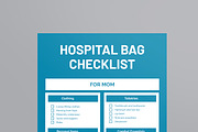Hospital Bag Checklist, a Stationery Template by MightyDesign (Thumbnail 2 of 8)
