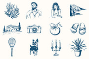 La Dolce Vita Summer Illustrations, an Object Illustration by NatalieArtShop (Thumbnail 10 of 17)