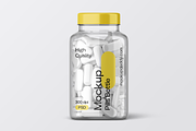 Vitamin & Supplement Bottle Mockup, a Cups & Container Mockup by Mockupdaddy (Thumbnail 26 of 28)
