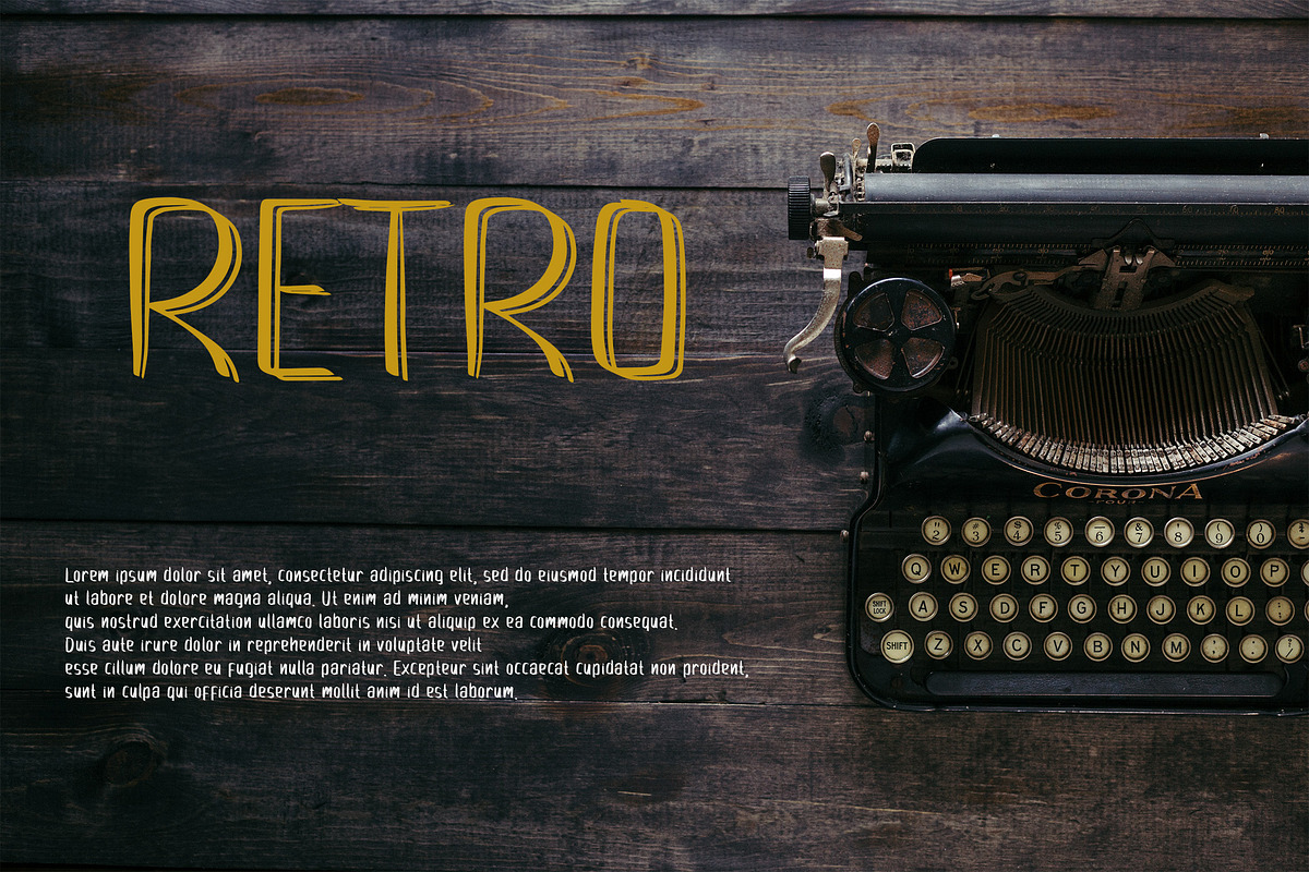 GOFLOW - Vintage Display Font, a Script Font by NTC Graphic (Photo 2 of 8)