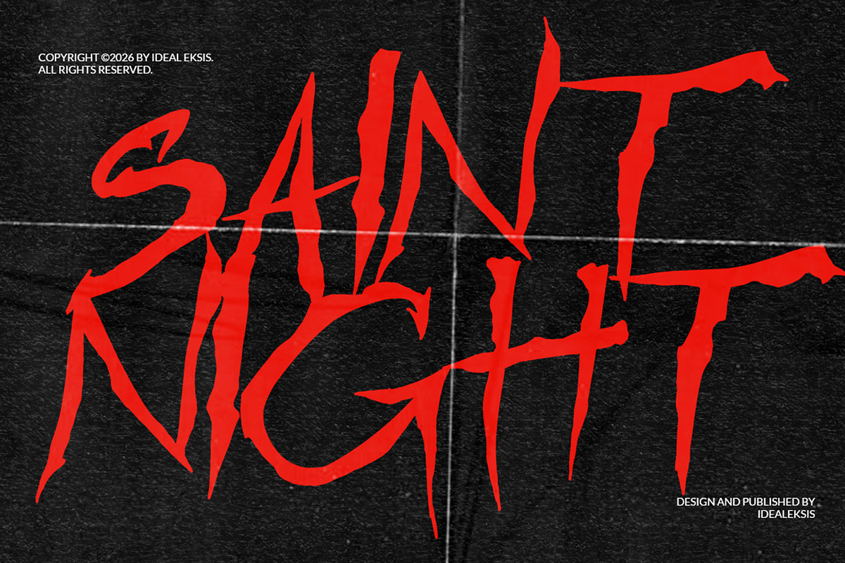 Same - Horror Font, a Handwritten Font by Ideal Eksis (Photo 2 of 7)