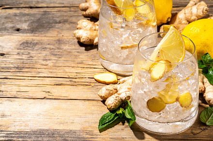 Ginger lemon lemonade, a Food & Drink Photo by Rimma