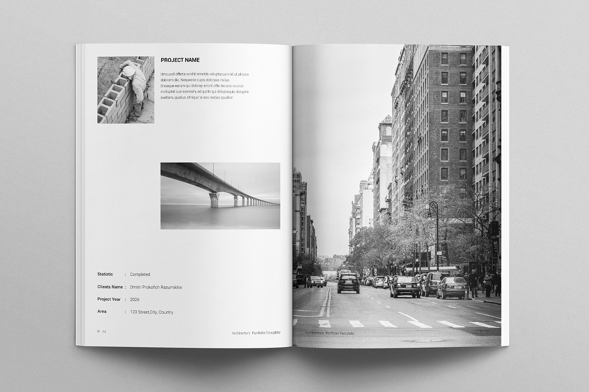 Architect Portfolio Template, a Brochure Template by E-Type (Photo 6 of 7)