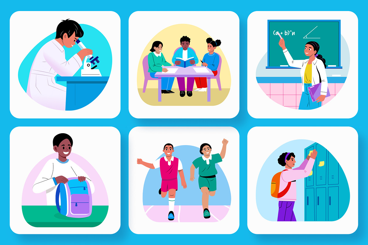 Back To School Illustration Art Pack, an Education Illustration by Brickclay (Photo 5 of 10)