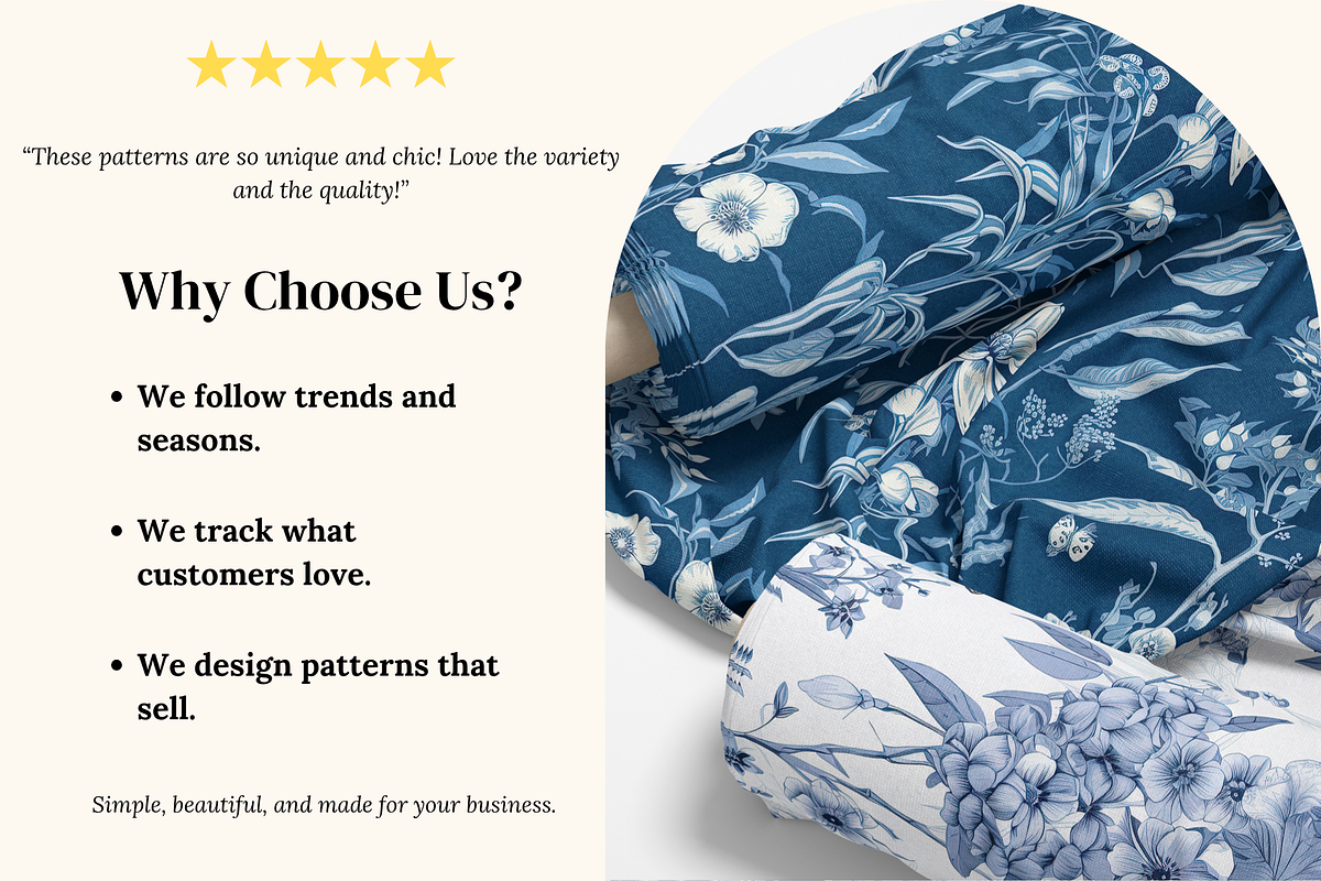 Chinoiserie Botanical Patterns, a Pattern Graphic by Ninterints (Photo 3 of 10)