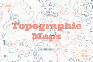Topographic Maps, a Background Graphic by dvtchk