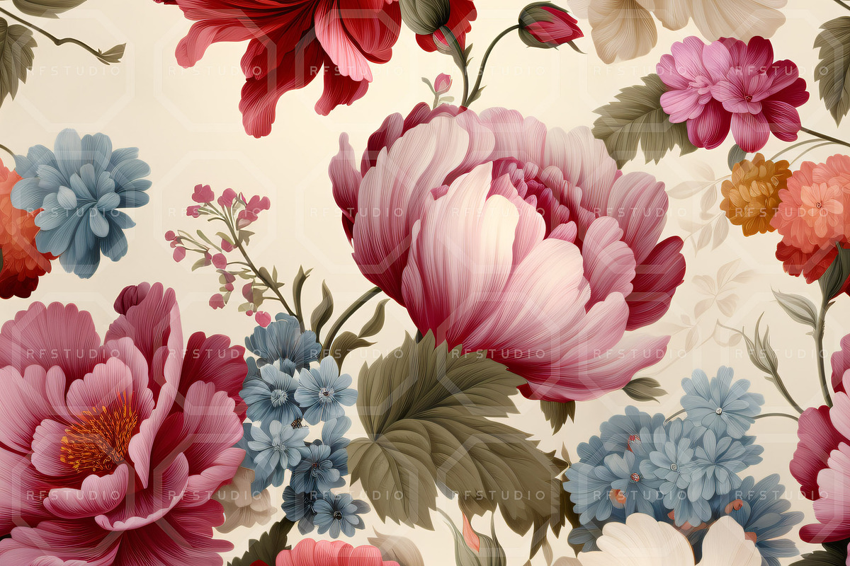 DREAMSCAPE FLORALS. Seamless Pack, a Texture Illustration by RefinedFantasyStudio (Photo 4 of 9)