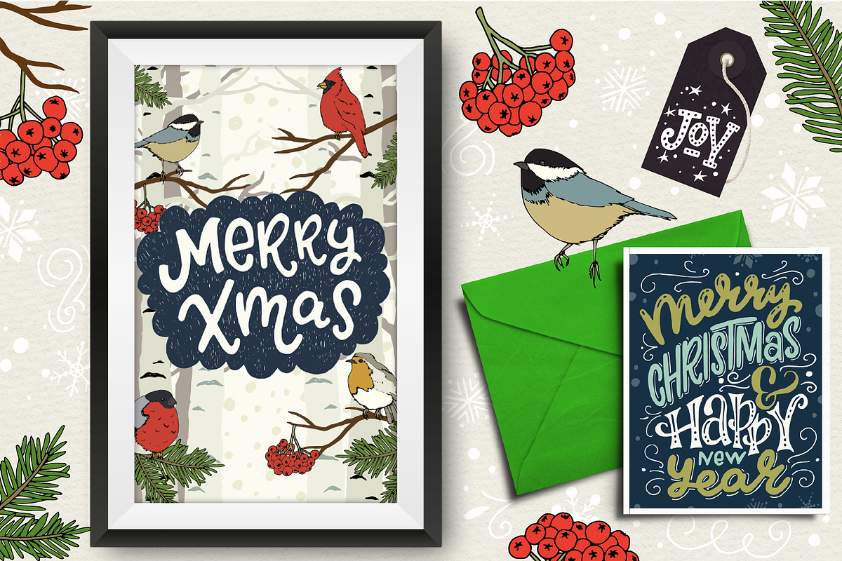 Christmas Forest Collection, a Seasonal Illustration by Sketchetarian (Photo 4 of 8)