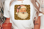Vintage Santa with Leopard, Christma, an Illustration by Libby Wishes (Thumbnail 2 of 8)