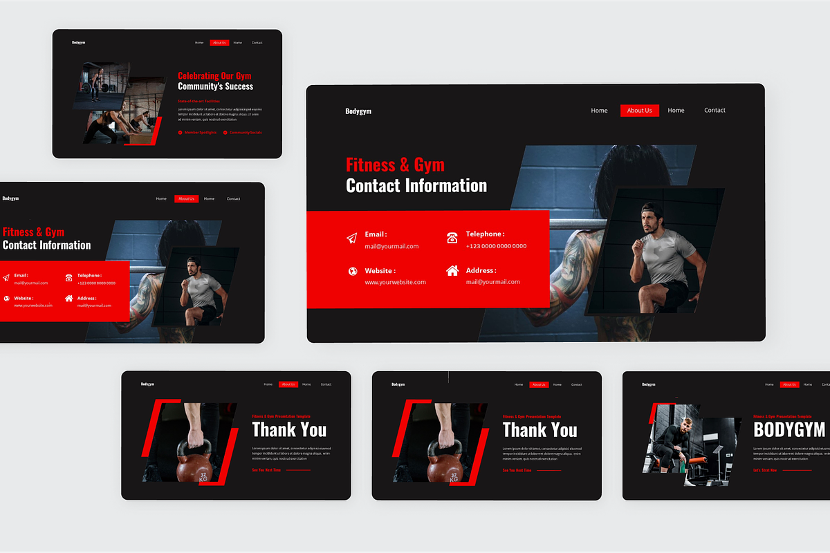 Fitness & Gym Powerpoint, a Presentation Template by SquidPixey (Photo 5 of 6)