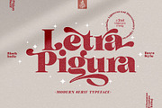 Pigura - Modern Serif Typeface, a Serif Font by joelmaker (Thumbnail 1 of 25)