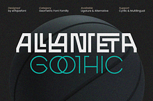 ERF Alanteta Gothic Geometric Font