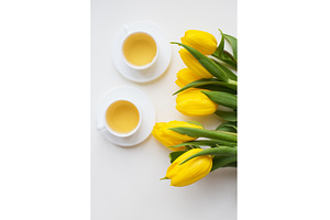beautiful yellow tulips, a Nature Photo by Artsaba Family