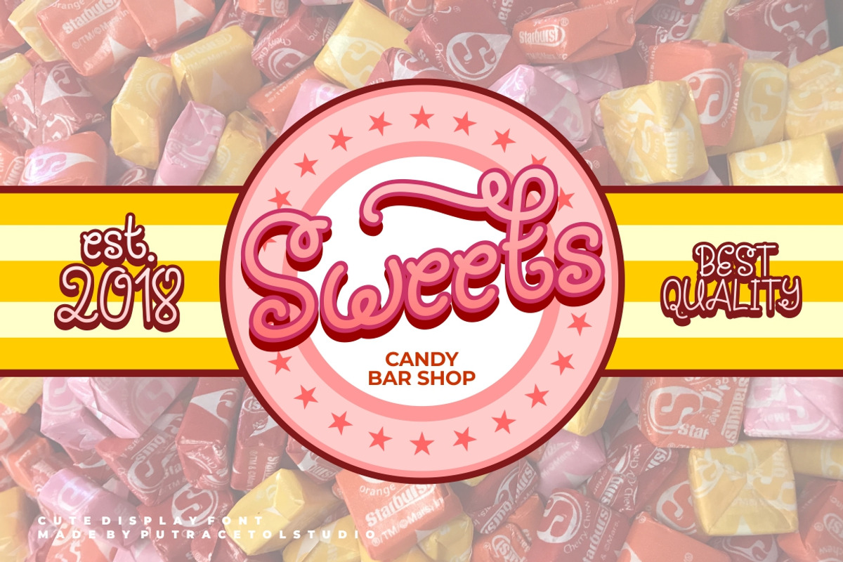 Silky Candy - Cute Sweet Font preview 7