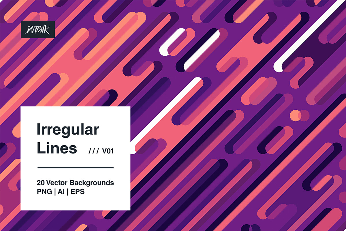 Irregular Lines - Vector Backgrounds, a Background Graphic by dvtchk (Photo 8 of 13)