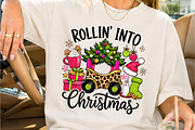 Rollin Into Christmas Golf Cart PNG, a Seasonal Illustration by Creative Art (Thumbnail 2 of 3)