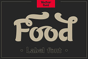 LabelFood font, vector letters, a Script Font by ZotovShop (Thumbnail 1 of 4)