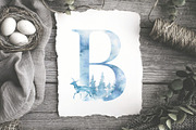 Frosty winter alphabet collection, a Decorative Illustration by Kolorata Art (Thumbnail 8 of 9)