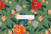 Vibe Lush Nature Floral Pattern, a Pattern Graphic by likorbut (Thumbnail 2 of 12)