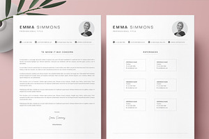 Compact One Page Resume Template Kit