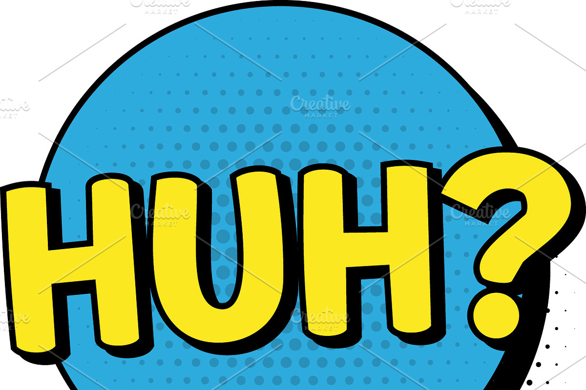 Comic speech bubbles, an Object Illustration by Woters little shop (Photo 13 of 25)