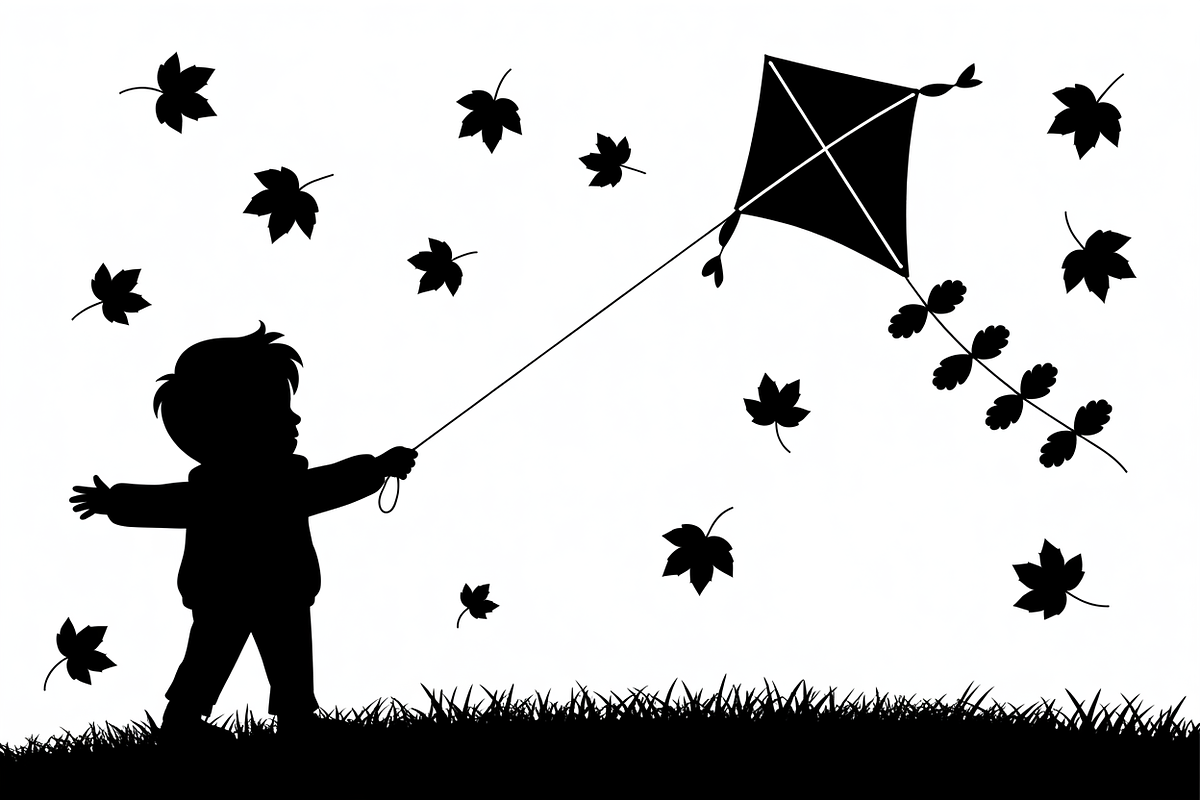 Kids Flying Kite Laser Cut Bundle, an Object Graphic by balal (Photo 6 of 11)