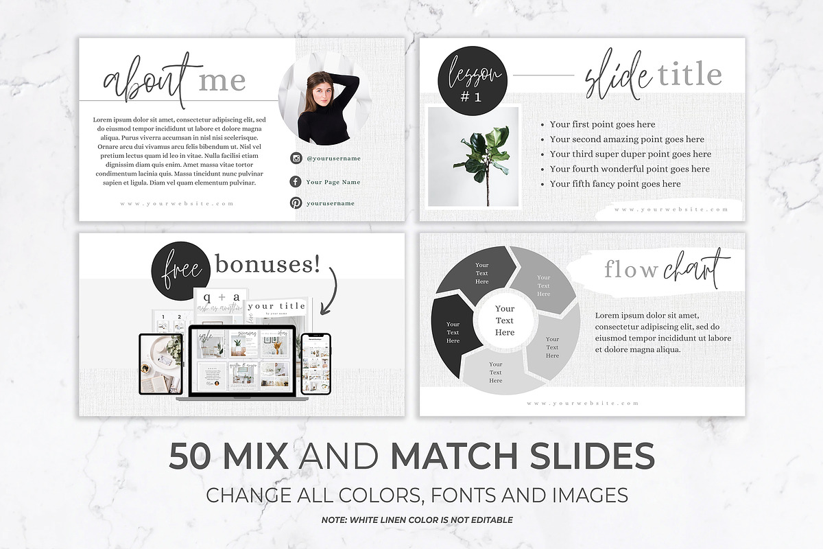 Webinar & Course Slide Deck Template, a Presentation Template by Thirty One Palms Studio (Photo 2 of 10)