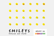 Smiley icons, an Emoji Icon by NAS (Thumbnail 1 of 5)