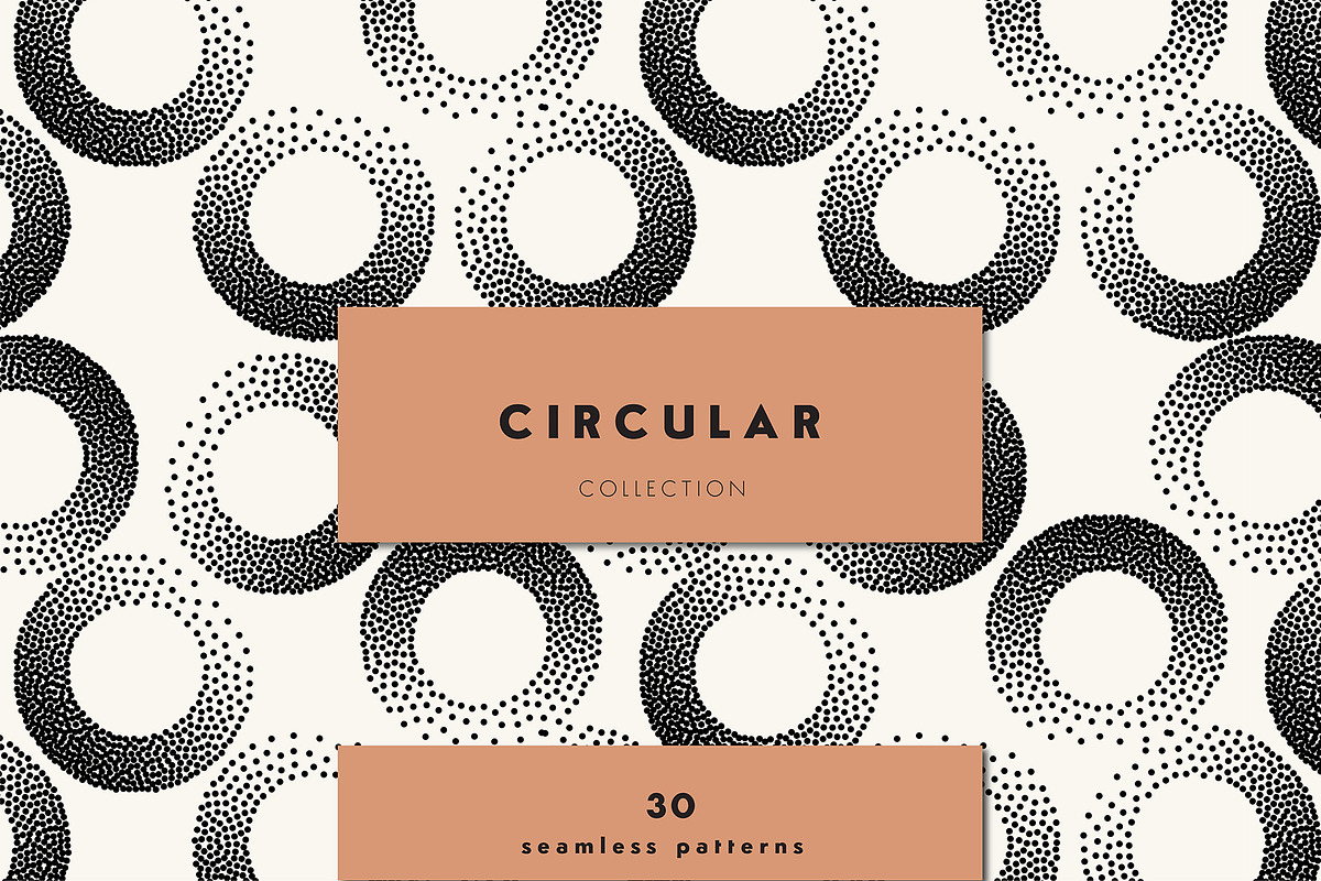 Circular Patterns Collection, a Pattern Graphic by Curly_Pat