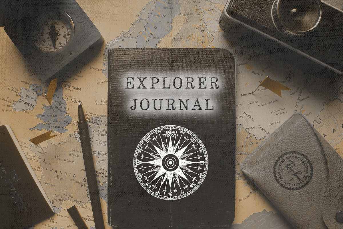 World Explorer Handmade Stamped Font, a Serif Font by Le Paper Cafe (Photo 6 of 10)