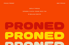 Proned Playful Bold Expanded Display